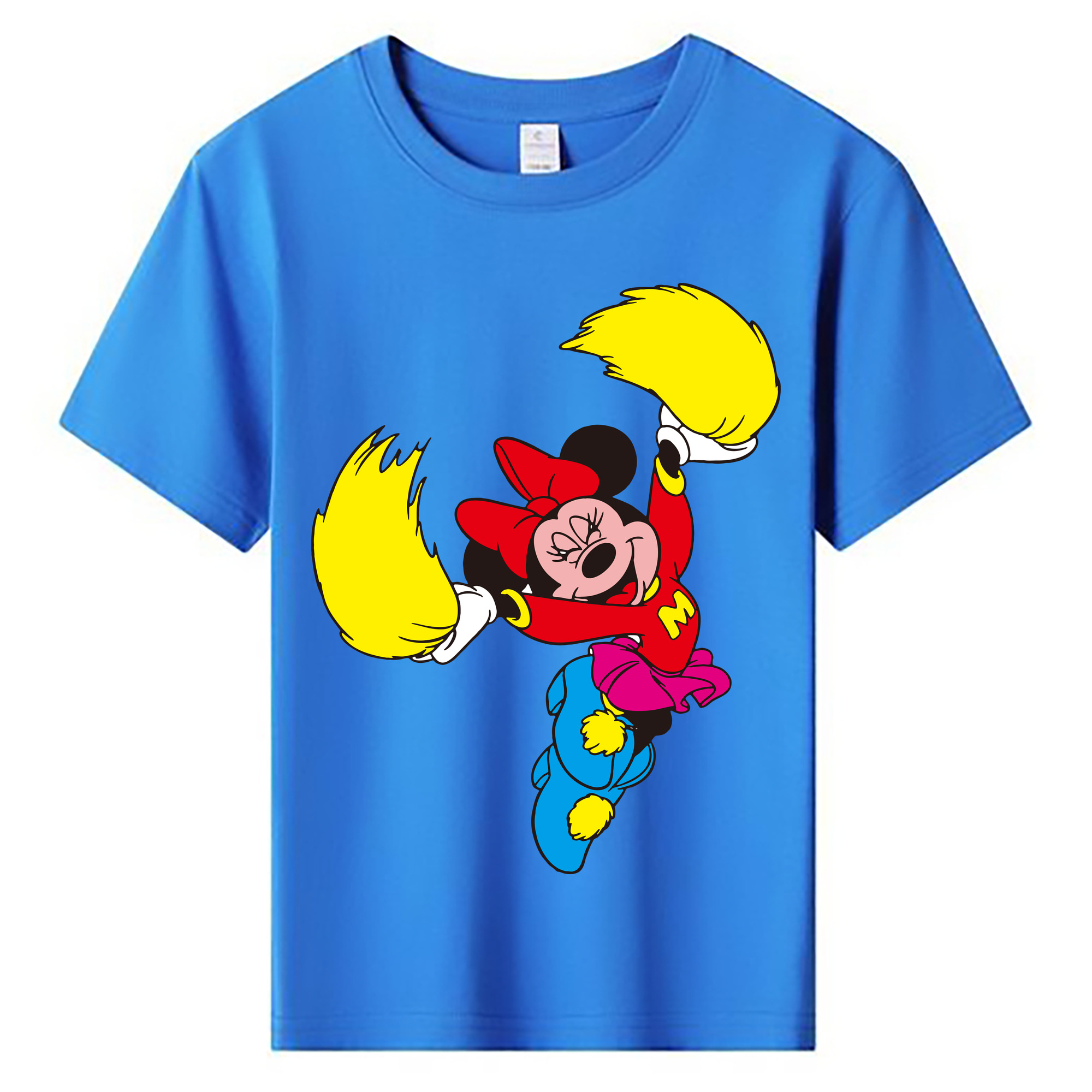 ミッキーマウス Mickey Mouse 綿100％キッズTシャツ（フロントプリント）